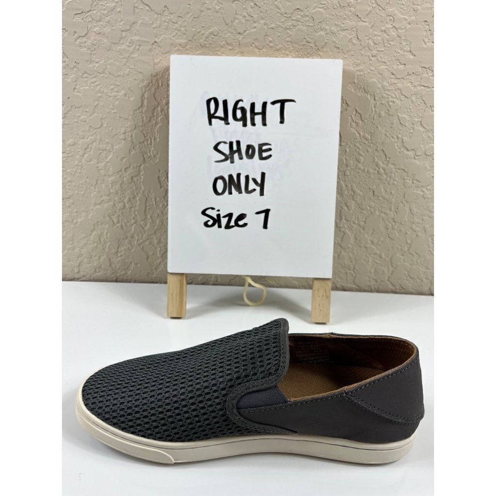 Olukai Pehuea Slip On Casual Shoe Pavement Gray AMPUTEE RIGHT SHOE Womens Size 7